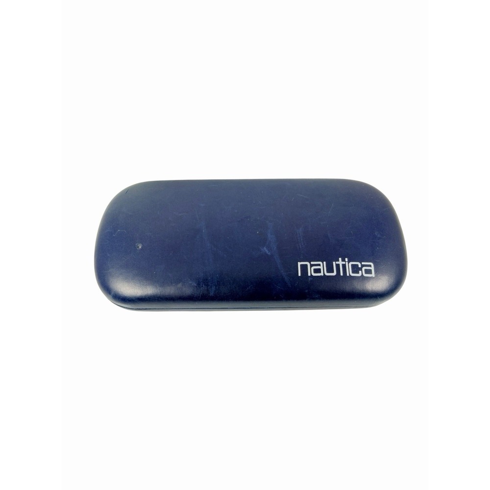 AUTHENTIC NAUTICA BLACK HINGED HARD EYEGLASSES CASE